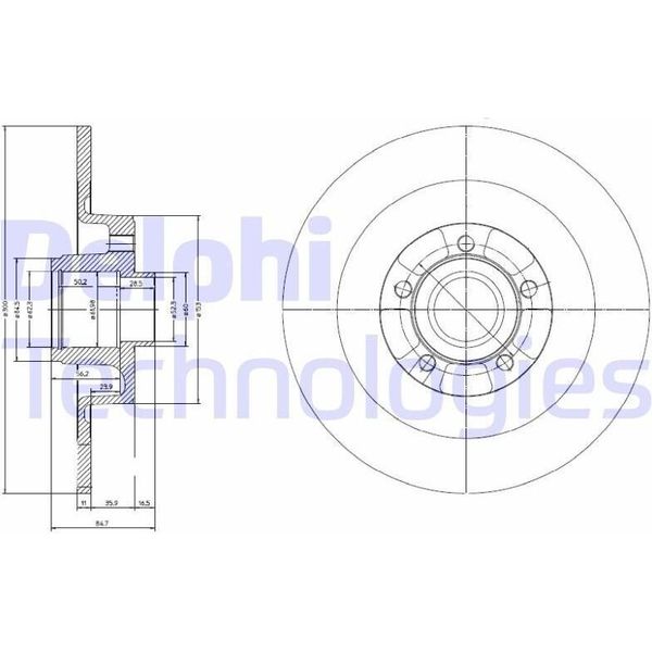 2X Disco Freno Delphi BG9024RS Per Renault Espace Iv (JK0/1_) Vel Satis (BJ0_)-image