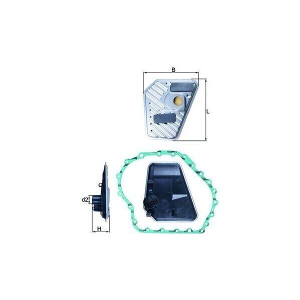 Mahle Hx 168D - Oe 01J301463A Filtro Idraulico, Cambio Automatico Per A4 (8E), A4 (8H), A6 (4B), A8 (4E)-image