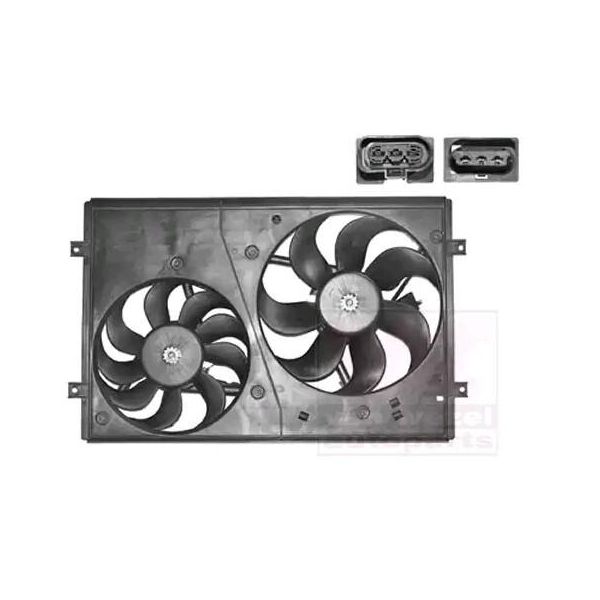 Van Wezel 5827748 Ventola Di Raffreddamento Motore Ventola Di Raffreddamento Per Vw Polo (9N) Radiatore Acqua Ø290Mm-image