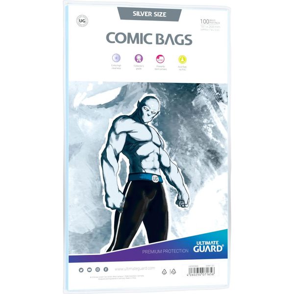 Torby Na Komiksy Ultimate Guard Standard (100 Szt.) - Rozmiar Srebrny-image