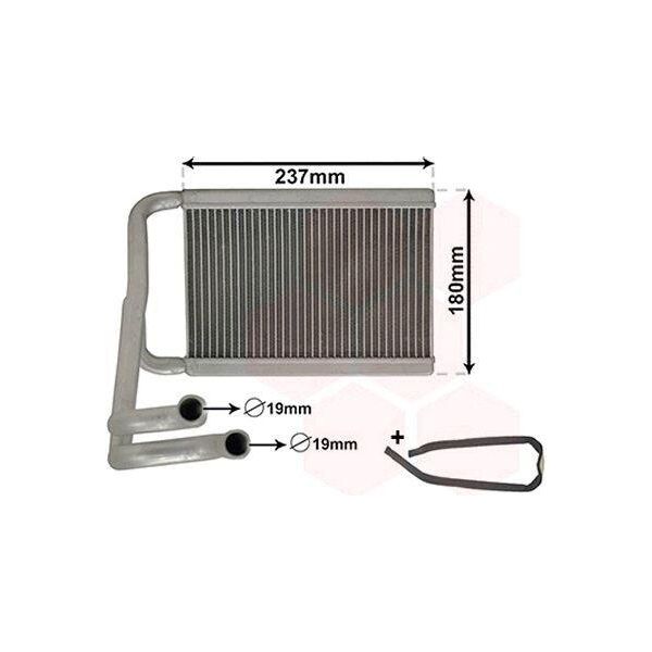 Van Wezel 82016700 Scambiatore Di Calore Riscaldamento Interno Radiatore Per Hyundai Ix35 (Lm, El, Elh) Per Kia Sportage (Sl)-image