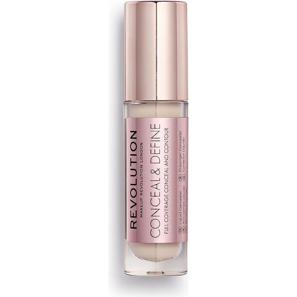 Makeup Revolution, Conceal & Define, Corrective, Liquid Concealer, C4, 4 G-image