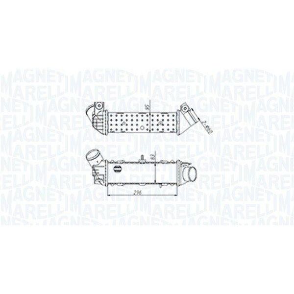 Magneti Marelli 351319204490 Intercooler Llk Per Vw Caddy Ii Furgone (9K9A) Turbo Intercooler-image