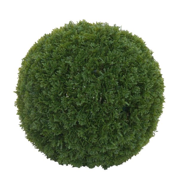 KüNstlicher Busch MCW-O96, Thujakugel Dekopflanze Kunstpflanze Lebensbaum KüNstlich, Outdoor, Polyethylen Ø 32Cm-image