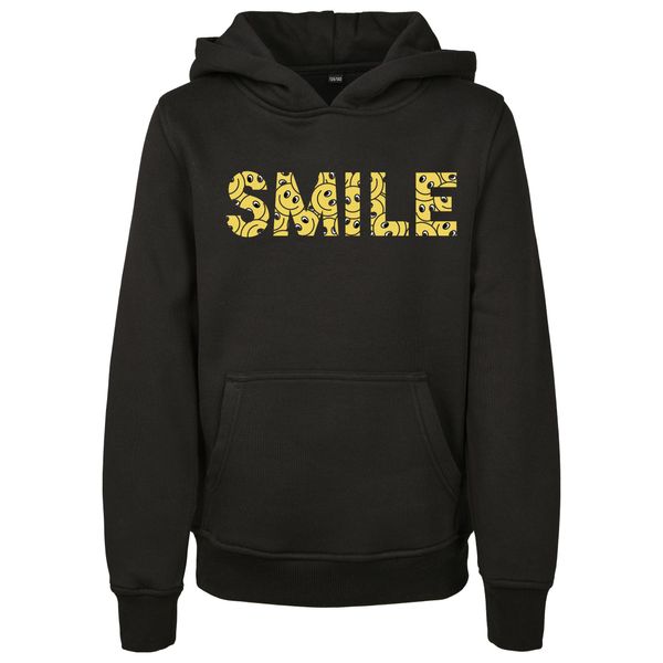 Mr. Tee Bambini Giallo Smile Box Felpa Con Cappuccio Nero - 122/128-image