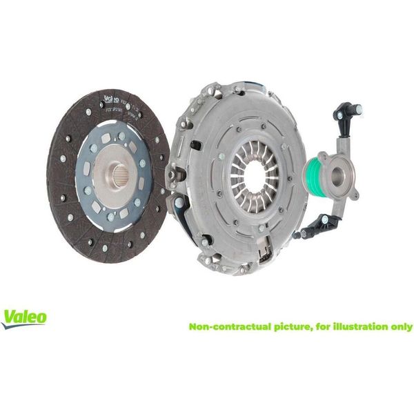 Valeo 834525 - Kit Frizione Per Mito (955), Giulietta (940), Punto, Linea, Freemont, Doblo, Bravo, 500L (351, 352), Combo Tour (X12), Combo (X12)-image