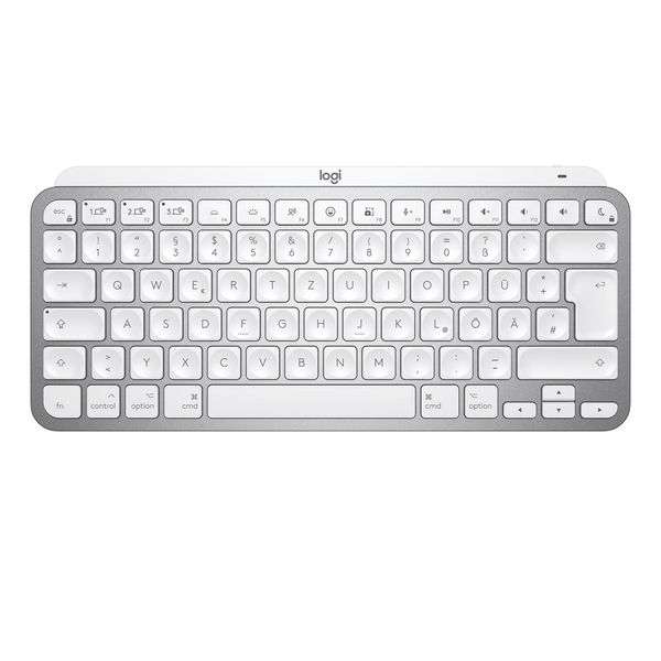 Logitech Mx Keys Mini Per Mac Tastiera Illuminata Minimalista Senza Fili - Mini - Senza Fili - Bluetooth - Azerty - Led - Grigio-image