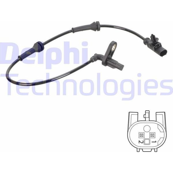 Sensore Abs Delphi Velocità Ruota Posteriore Destra Per Nissan Micra Iii (K12) SS20788-image