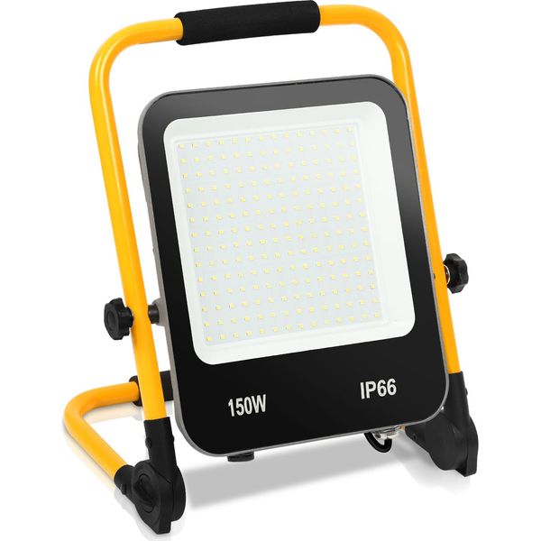 Swanew Faro Da Cantiere A Led 150W Proiettore Treppiede Faro Da Cantiere A Led Con Spina-image