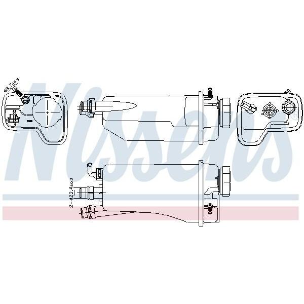 Serbatoio Di Compensazione Nissens Liquido Di Raffreddamento Per Bmw 5 Berlina (E39) Liquido Di Raffreddamento 996361-image