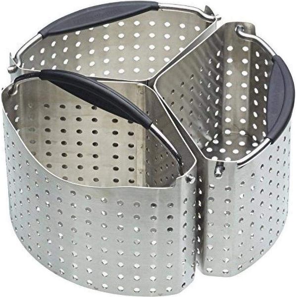 Set Di 3 Divisori Per Pentole In Acciaio Inox Masterclass Argento Argento Taglia Unica-image