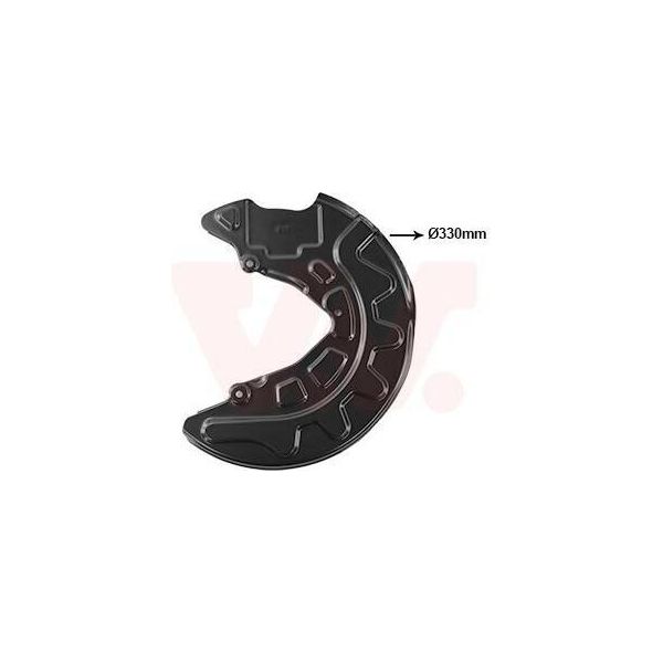 Van Wezel Parafango Disco Freno Per Vw Golf Vii Hatchback (5G1, BQ1, BE1, BE2) Anteriore Sinistro 5766371 Piastra Di Ancoraggio-image
