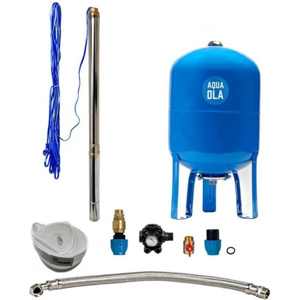 Acquedotto Domestico Con Pompa Sommersa 3" Stm 20/50L - Rts"-image