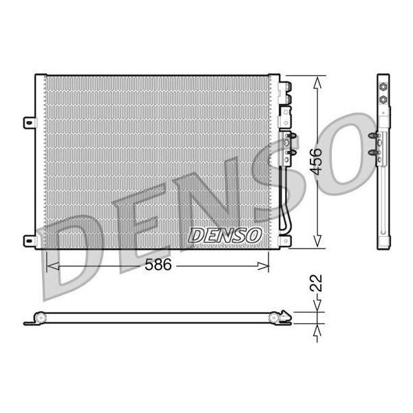 Denso DCN06009 - Condensatore Aria Condizionata Oe 55116928AA Per Commander (Xh, Xk), Grand Cherokee Iii (Wh, Wk)-image