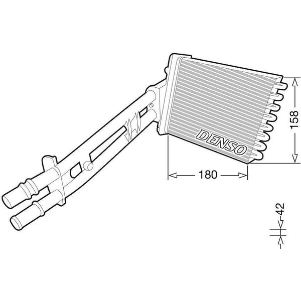 Denso DRR09043 - Oe 77364840 Scambiatore Di Calore, Riscaldatore Per 500 (312)-image
