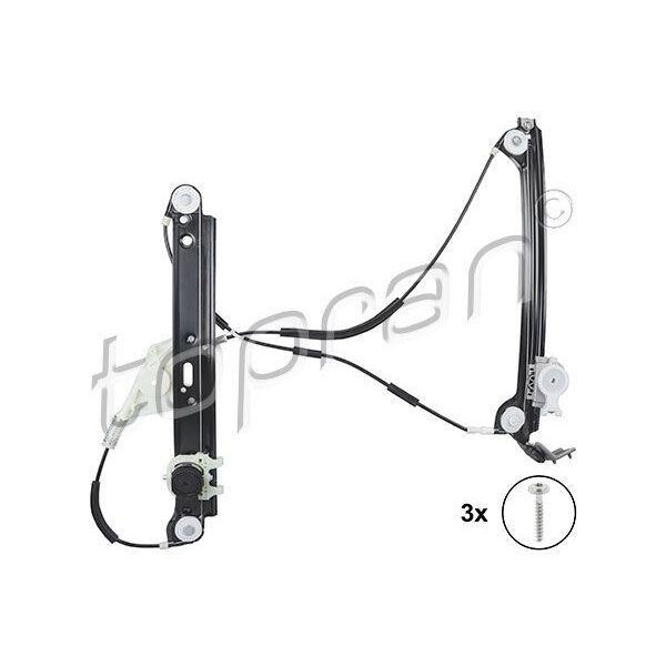 Topran 504 269 - Oe 5133 7 165 595 Regolatore Del Finestrino, Anteriore Sinistro Per Serie 1 (E81), Serie 1 (E88), Serie 1 (E82)-image