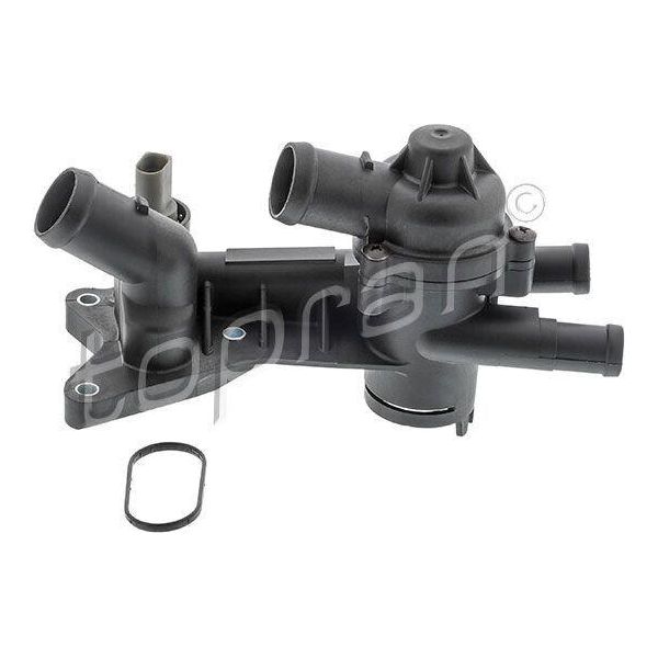 Topran 111 401 Alloggiamento Termostato Oe 03C121111B Compatibile Con Polo 6R, Polo 9N, Fox, Roomster, Rapid, Fabia, Toledo, Ibiza, Cordoba-image