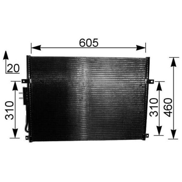 Mahle Ac 219 000S - Condensatore Aria Condizionata Oe KV8505918AA Per Cherokee (Xj), Grand Cherokee I (Zg, Zj), Grand Cherokee Ii (Wg, Wj)-image