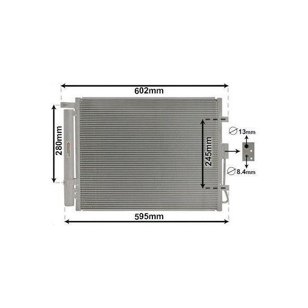Van Wezel 83005150 - Oe 97606 2K000 Condensatore Aria Condizionata Con Essiccatore Per Soul (Am)-image