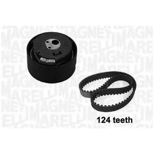 Magneti Marelli 341301860000 - Set Cinghia Dentata Oe 55248394 Per Mito (955), Giulietta (940), Stilo, Punto, Panda, Palio, Marea, Linea, Idea, Doblo, Bravo, Brava, 500X (334), 500L (351, 352), 500 (312), Renegade, Combo Tour (X12), Combo (X12)-image