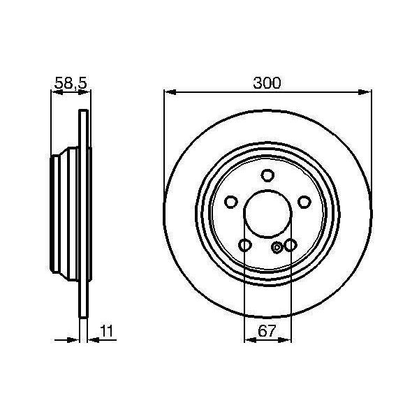 Bosch 0 986 478 472 - Oe A 220 423 01 12 Disco Freno Per Classe S (W220), Classe S (C215)-image