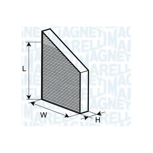 Magneti Marelli 350203061570 - Oe 2038300118 Filtro Aria Abitacolo Per Classe C (W203), Classe C (CL203), Classe C (S203), Classe Clc (CL203), Clk (C209), Clk (A209)-image