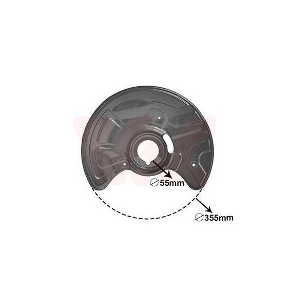 Van Wezel 3041371 - Oe A211 420 0144 Piastra Di Ancoraggio, Assale Anteriore Sinistro Per Cls (C219), Classe E (S211), Sl (R230), Classe E (W211), Classe E (VF211)-image