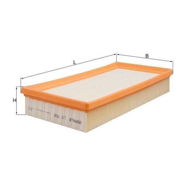 Mahle Lx 756 - Filtro Aria Oe 1770002050 Per Avensis (T22), Carina E (T19)-image