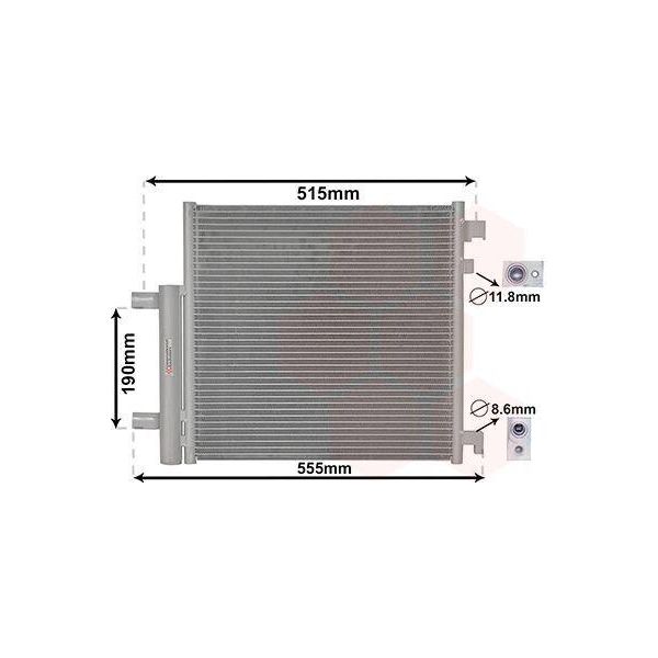 Van Wezel 81005140 - Oe 95480135 Condensatore Aria Condizionata Con Essiccatore Per Spark (M300)-image