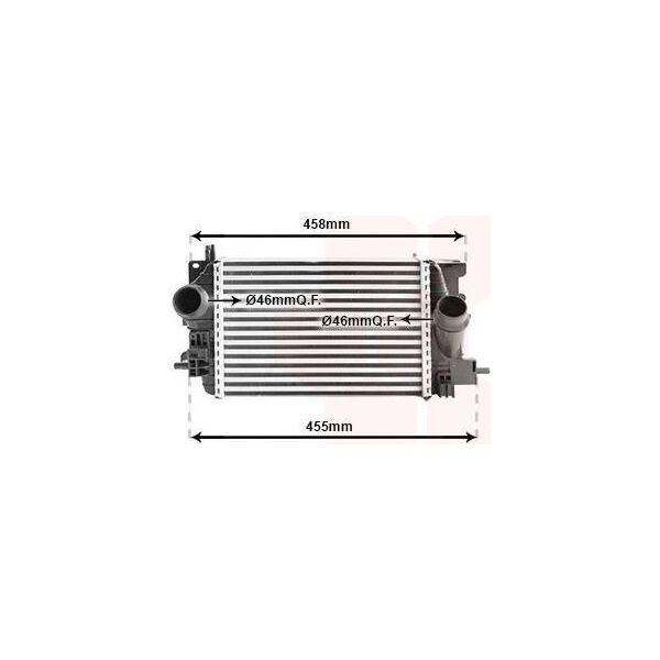 Van Wezel 37004575 - Intercooler Oe 1302140 Per Meriva B (S10)-image