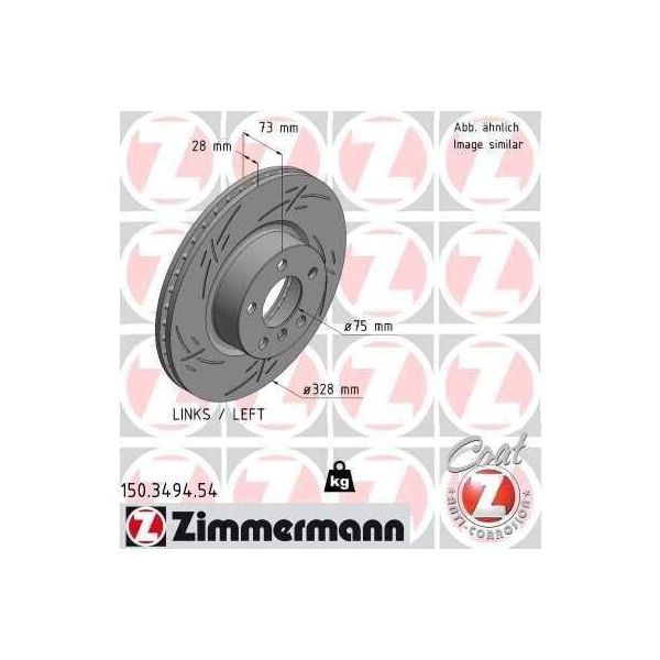 Zimmermann 150.3494.54 - Disco Freno Per X3 (F25), X4 (F26)-image