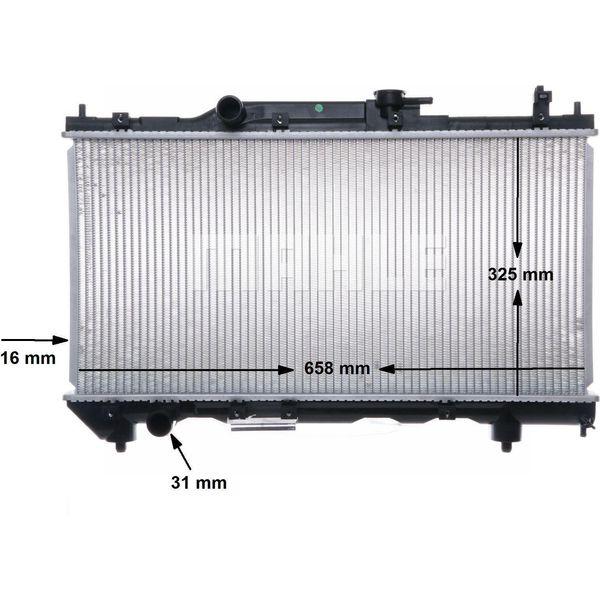 Mahle Cr 543 000S - Oe 1640002270 Radiatore, Raffreddamento Motore Per Avensis (T22)-image