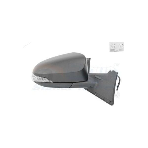 Van Wezel 5428806 Specchietto Esterno Specchietto Laterale Destro Per Toyota Yaris Hatchback (P13) Convesso Non Riscaldato-image