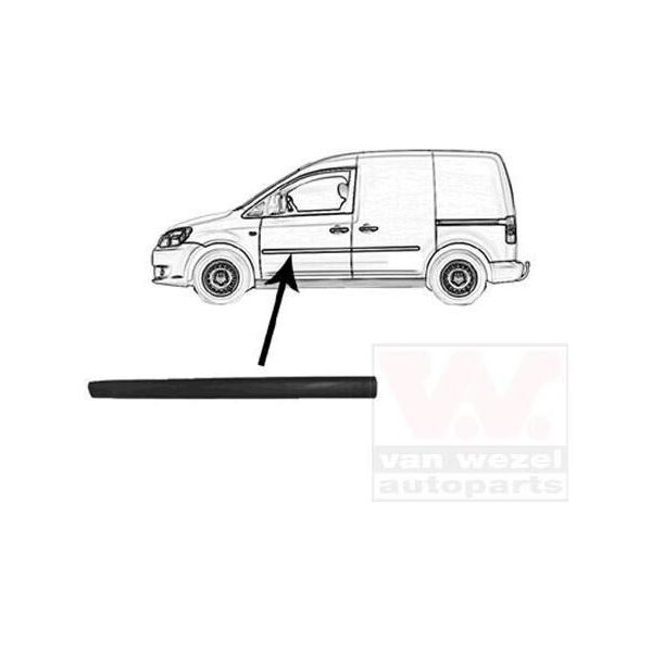 Van Wezel 5867403 - Modanatura Di Ricambio Oe 2K0853515B7G9, Anteriore Sinistra Per Caddy Iii (2C, 2K)-image