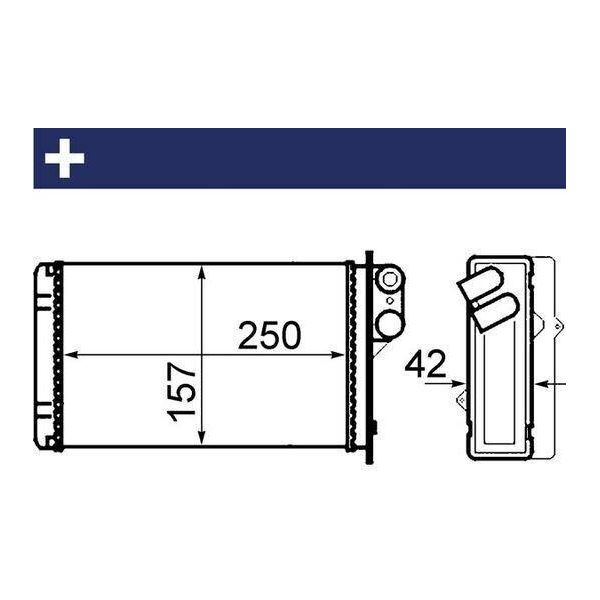Mahle Ah 67 000S - Oe 7701204992 Scambiatore Di Calore, Riscaldatore Per Megane Scenic, Scenic I-image