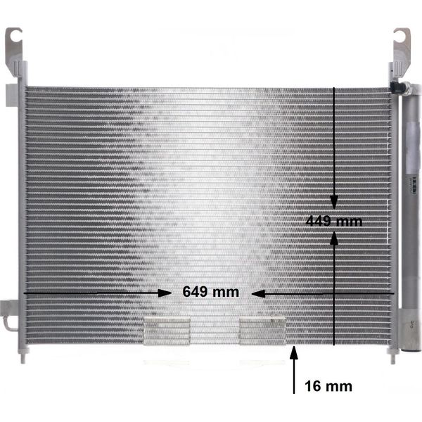 Mahle Ac 588 000P - Oe 92100 JY00A Condensatore Aria Condizionata Con Essiccatore Per Koleos I (Hy)-image