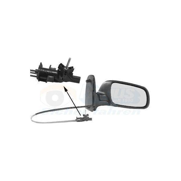 Van Wezel 5879804 - Oe 7M0857528 Specchio Esterno Destro Per Alhambra (7V), Sharan (7M)-image
