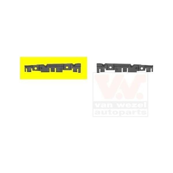 Van Wezel 1604568 Supporto Paraurti Anteriore Destro Per Fiat 500 (312) 500 C (312) Per Abarth 500C / 595C / 695C (312) Cabrio-image