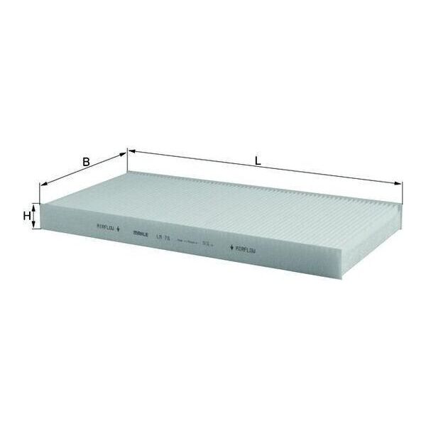 Mahle La 78 - Oe 1062253 Filtro Aria Abitacolo Per Focus (Daw, Dbw), Focus (Dnw), Focus (Dfw), Focus Ii, Tourneo Connect, Transit Connect-image