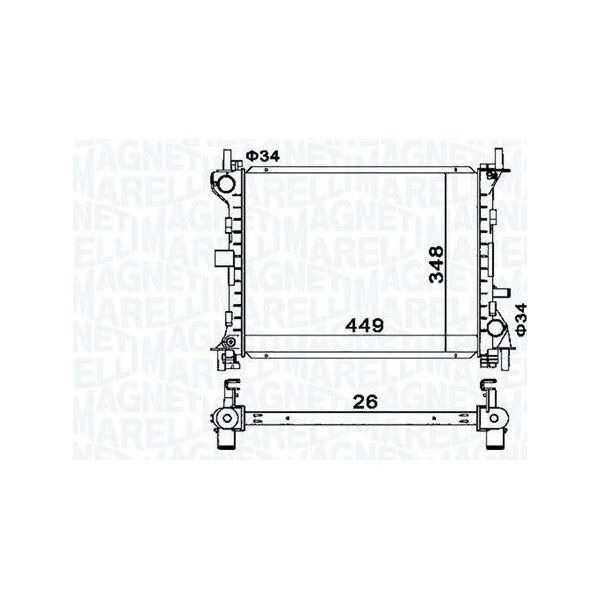 Magneti Marelli 350213160300 - Oe 1061185 Radiatore, Raffreddamento Motore Per Focus (Dnw), Focus (Dfw), Focus (Daw, Dbw)-image