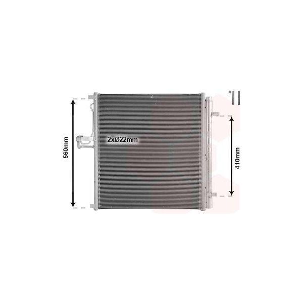 Van Wezel 18015731 - Condensatore Aria Condizionata Oe JB3B19710AA Con Essiccatore Per Ranger (Tke)-image