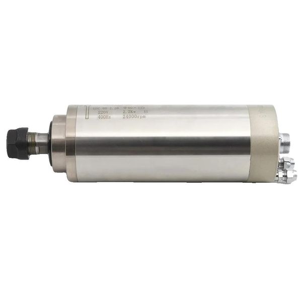 Motore Mandrino Raffreddato Ad Acqua Da 2,2KW, Alta Velocità 24000 Giri/Min, Struttura In Acciaio Inox, Solo Mandrino 220V-image