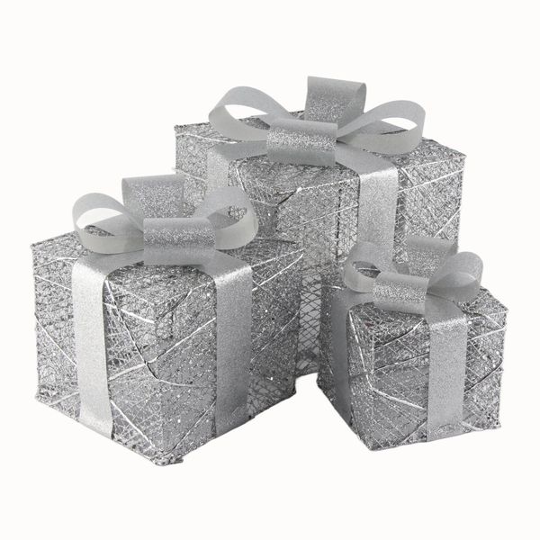 Scatole Regalo Per Decorazioni Natalizie Per Interni Ed Esterni-image