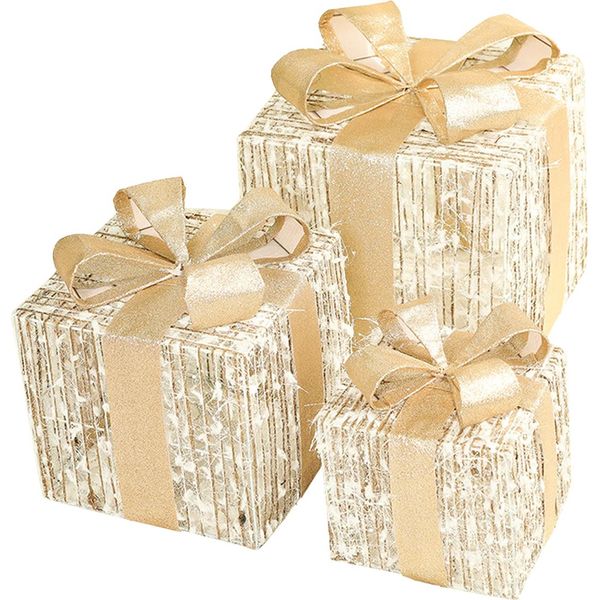 Scatole Regalo Per Decorazioni Natalizie Per Interni Ed Esterni-image
