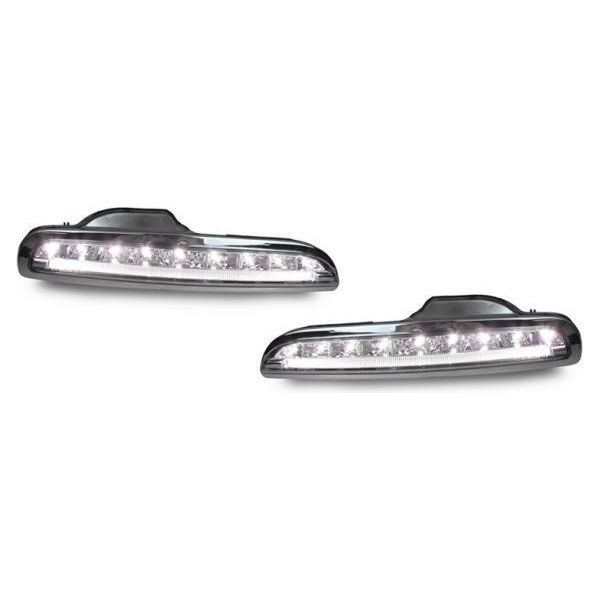 Fari Fendinebbia A Led / Luci Di Parcheggio A Led Per Porsche Boxster 987 04-09 Vetro Trasparente-image