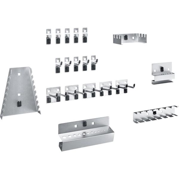 Bott Pl 33 Assortimento Di Ganci Da 20 Pezzi (Supporto Per Assortimento Di Ganci Per Piastre Forate)-image