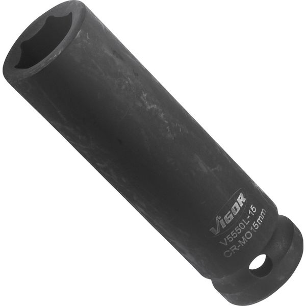 Chiave A Impulsi ∙ Lunga ∙ V5550L-15 ∙ Cava Quadrata Da 1/2 Pollice (12,5 Mm) ∙ Profilo Esagonale Esterno ∙ Sw 15 Mm-image