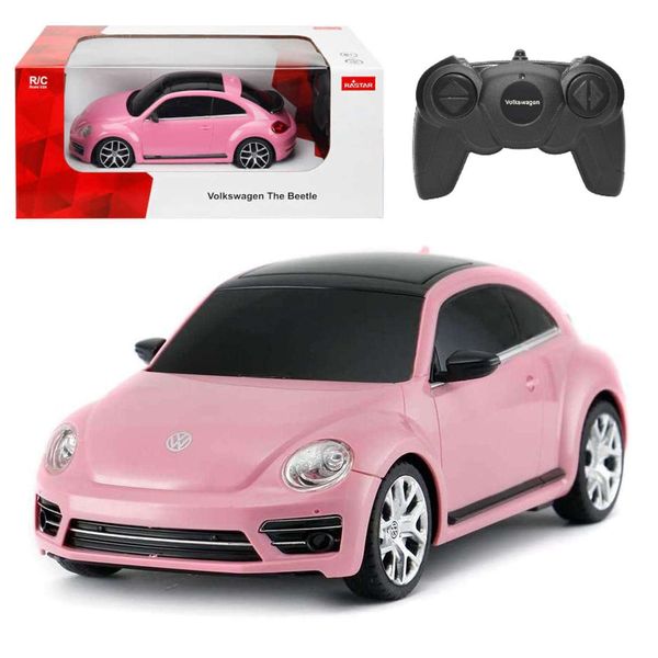 Auto Volkswagen Maggiolino 1:24 Rosa Rastar-image