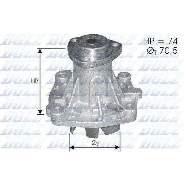 Pompa Refrigerante Dolz Pompa Acqua Per Opel Frontera A Suv (U92) A330ST-image