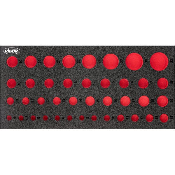 Inserto In Schiuma Morbida ∙ Vuoto ∙ V7520-L ∙ L X L X A: 393 Mm X 188 Mm X 35 Mm-image